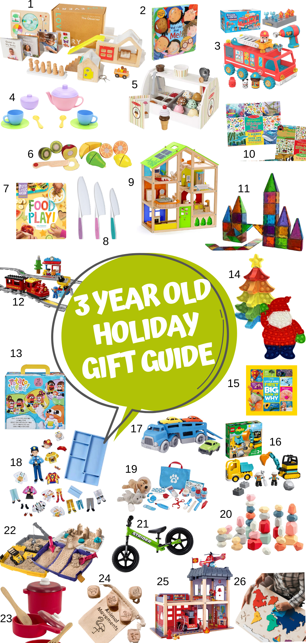 Best Gifts for 3 year olds Playroom Inspo